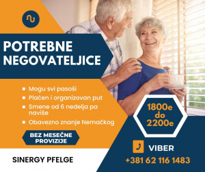 Posao za Negovateljice