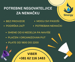 Posao za Negovateljice